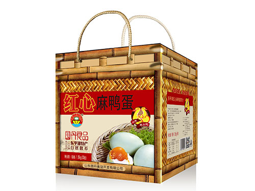 30枚-有機方盒紅心麻鴨蛋