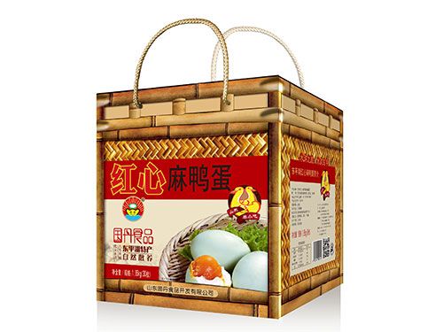 30枚-有機方盒紅心麻鴨蛋